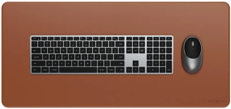 Desk Mat Satechi Vegan-Leather από Premium Vegan Δέρμα - Brown (ST-LPDMN)