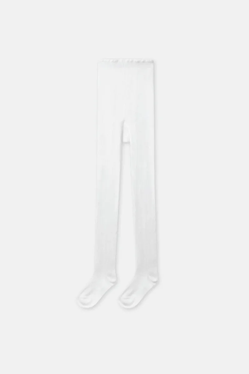 DPAM παιδικό καλσόν για κορίτσια "Plain White" - 374634 Λευκό