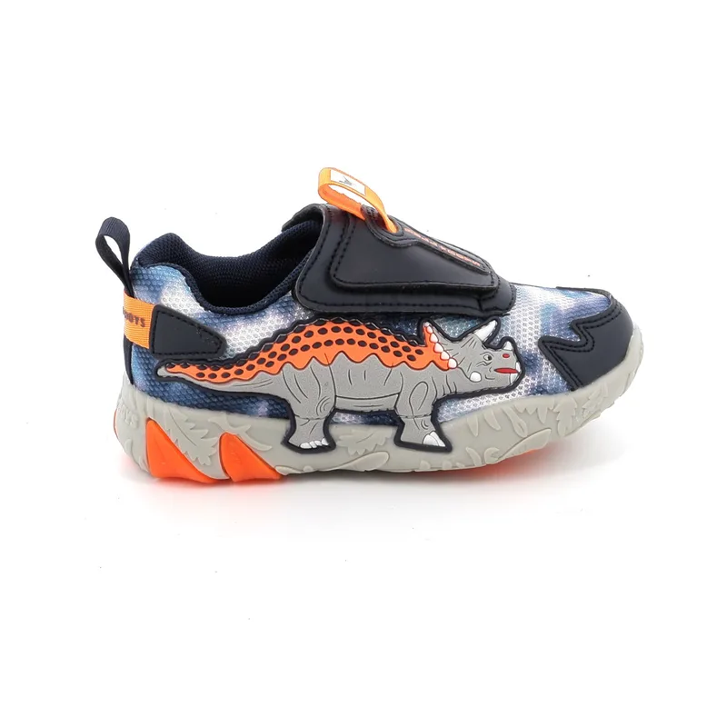 Παιδικό Αθλητικό Παπούτσι για Αγόρι Bull Boys Triceratopo Scarpa Bull Boys με Φωτάκια On/Off Χρώματος Μπλε DNAL4552B00