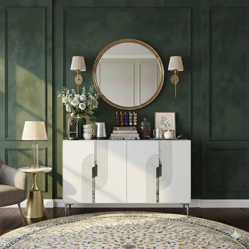 Κονσόλα Meyra 120 - White, Silver 555Chm1355 (120x75x32 cm)