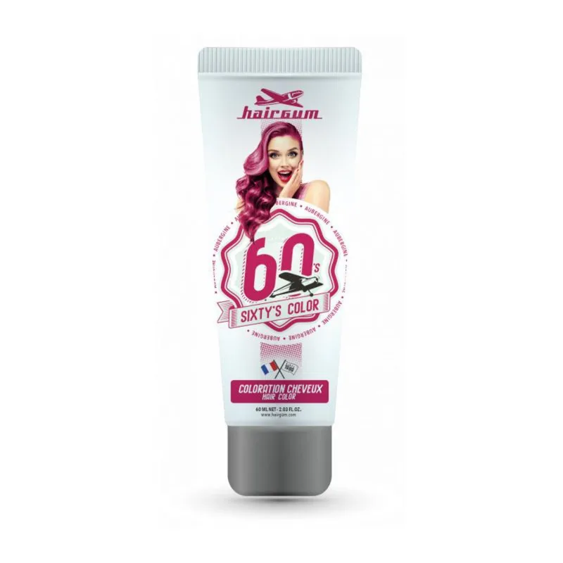 Hairgum Sixty's Color Hair Color Eggplant