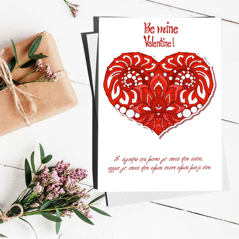 Be Mine Valentine - Ευχετήρια Κάρτα
