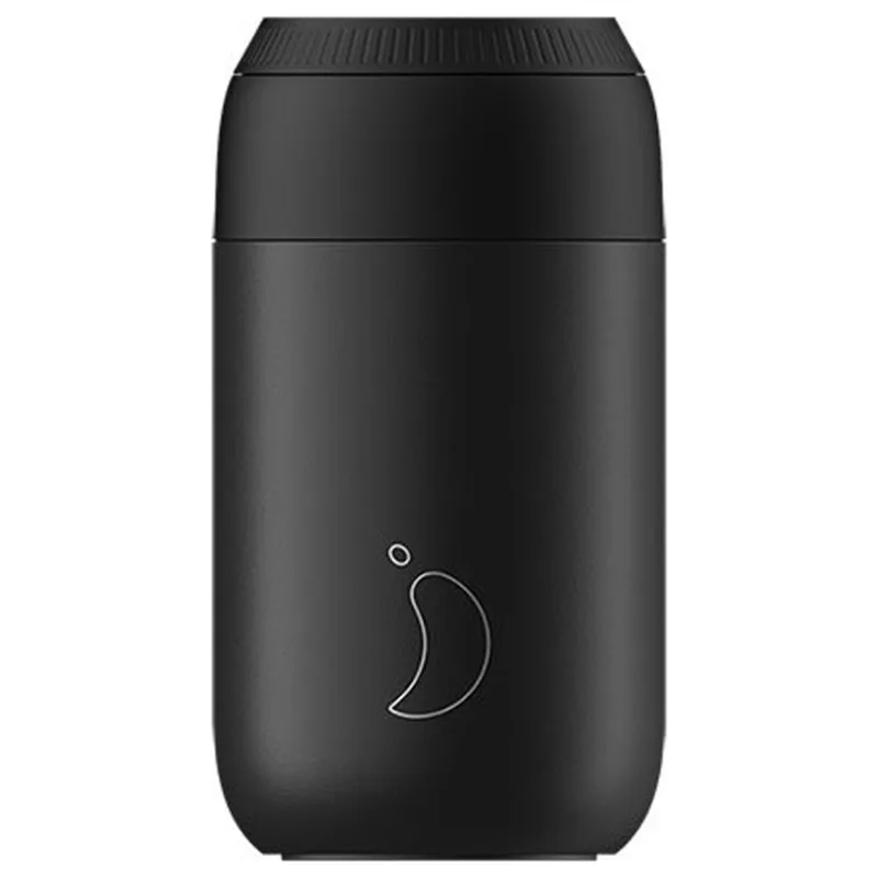 Ποτήρι Θερμός 340ml Chilly's Series 2 Cup Abyss Black
