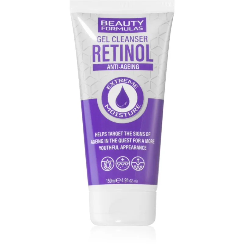 Beauty Formulas Retinol τζελ για βαθύ καθαρισμό ενάντια στις ρυτίδες 150 ml