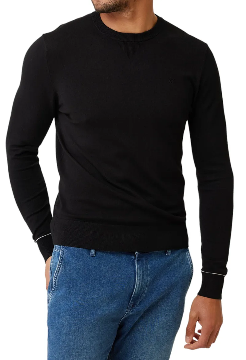 Μπλούζα Μακρυμάνικη Mexx Brian Crew Neck AO0946026M-Black Ανδρικό