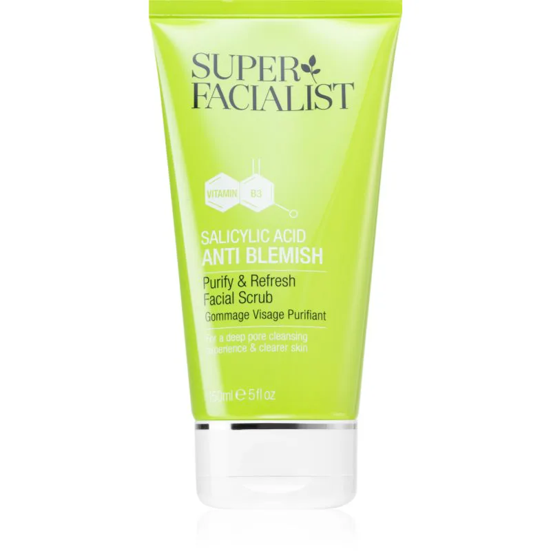 Super Facialist Salicylic Acid Anti Blemish απαλή καθαριστική απολέπιση για λιπαρή και προβληματική επιδερμίδα 150 ml