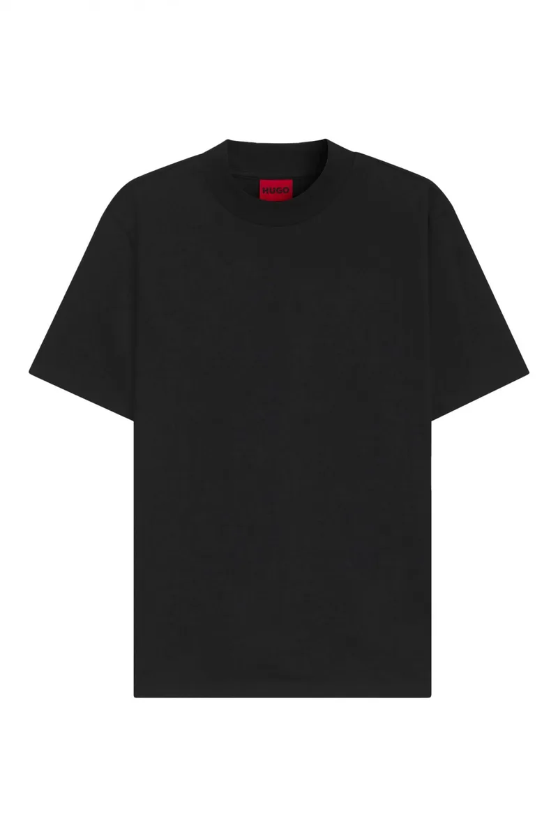 HUGO T-SHIRT DIMERSOM ΜΑΥΡΟ