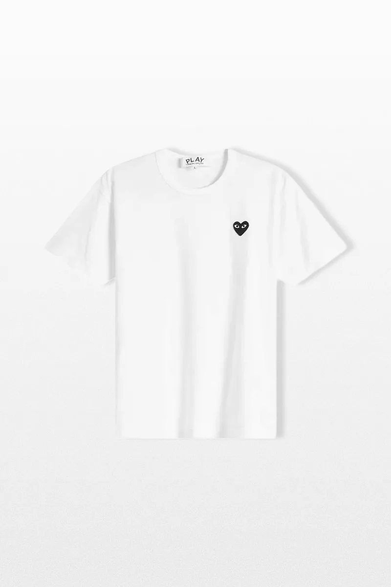 COMME DES GARÇONS PLAY Ανδρικό Λευκό Logo T-Shirt