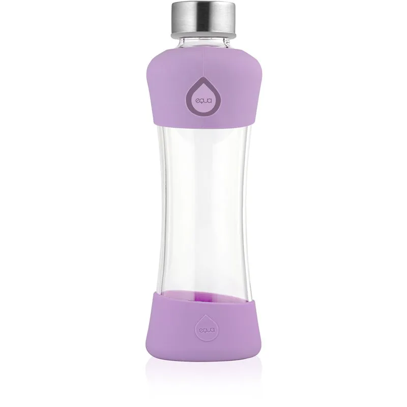 Equa Active γυάλινο μπουκάλι νερού Plum 550 ml