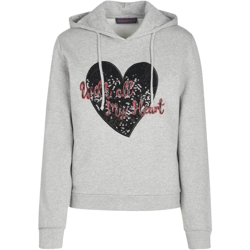 T-shirt με κουκούλα Trussardi -