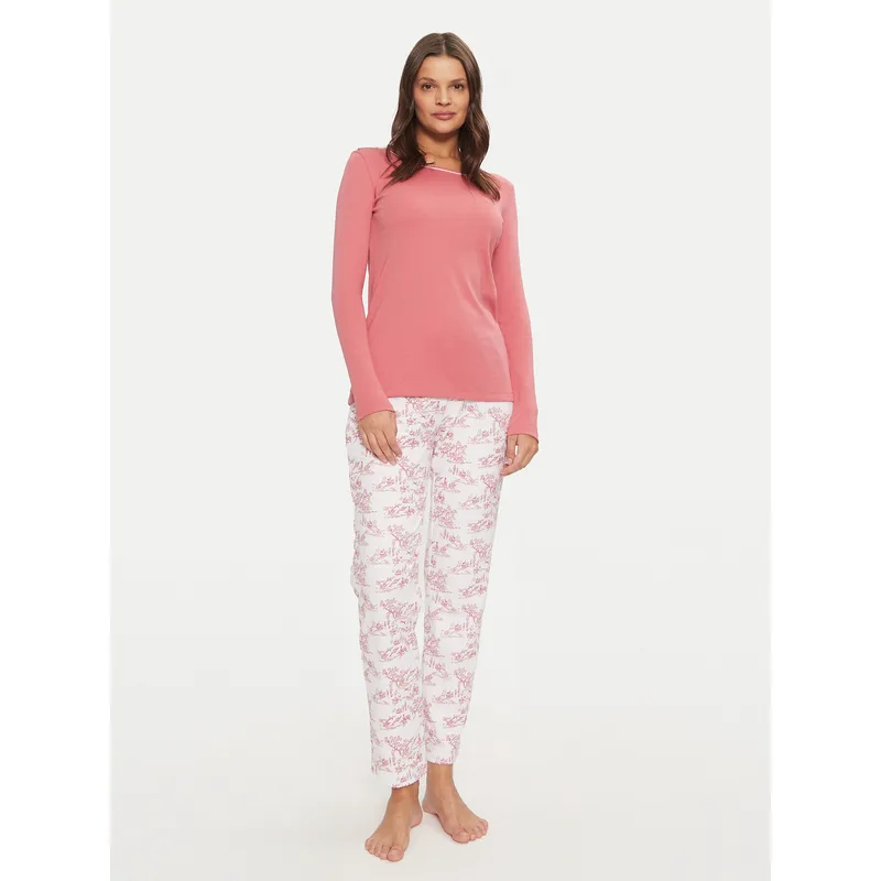 Selmark Πιτζάμα P9373 Γκρι Regular Fit