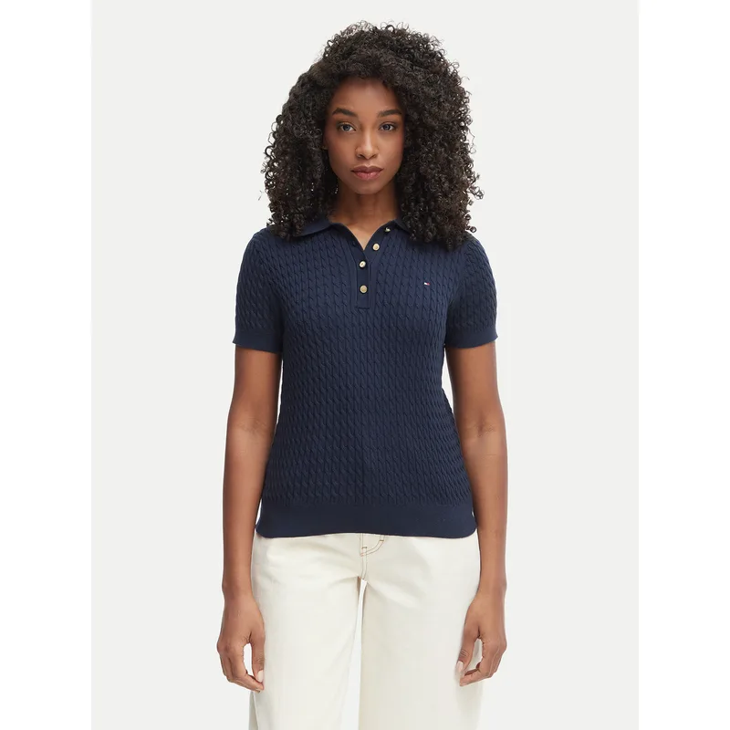 Tommy Hilfiger Polo WW0WW41474 Σκούρο μπλε Regular Fit