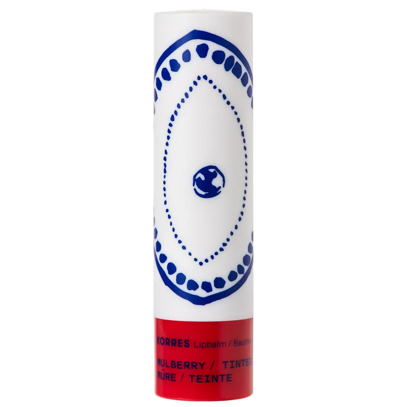Korres Lip Balm Mulberry Tinted Βάλσαμο Χειλιών για Εντατική Ενυδατική Φροντίδα με Ζουμερό Χρώμα από Κόκκινα Μούρα 4.5g