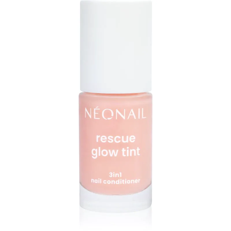 NEONAIL Rescue Glow Tint 3in1 Nail Conditioner περιποιητικό βερνίκι νυχιών απόχρωση Peachy Nude 7.2 ml