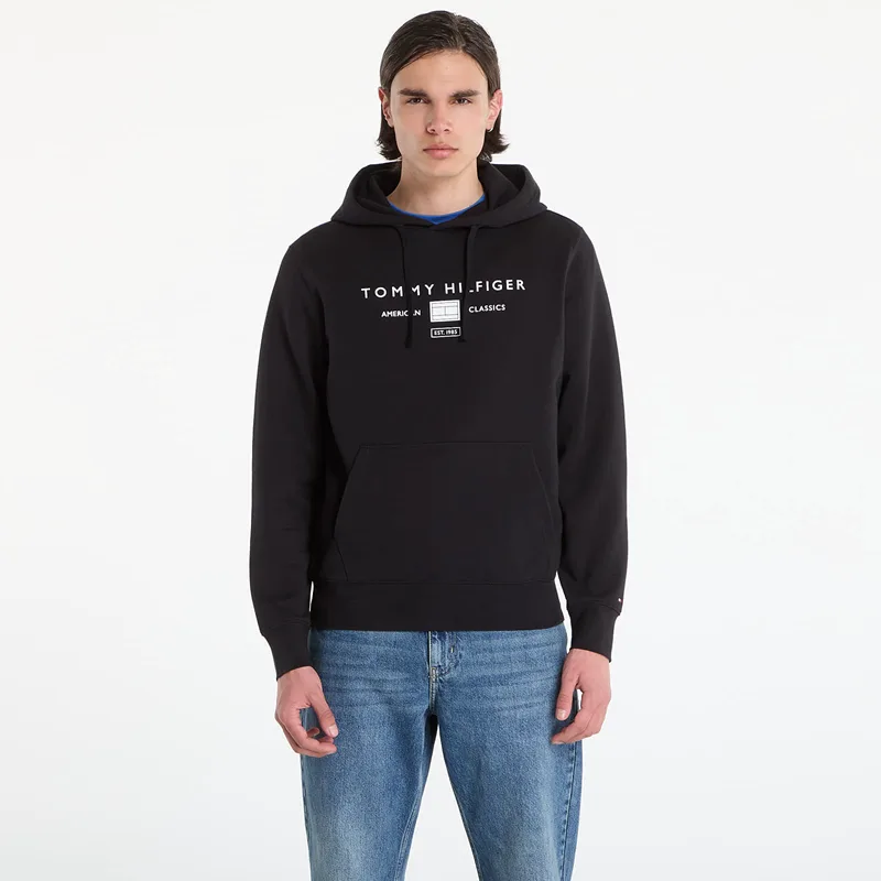 Φούτερ Tommy Hilfiger Brand Love Tr Mono Stack Hoody Black M