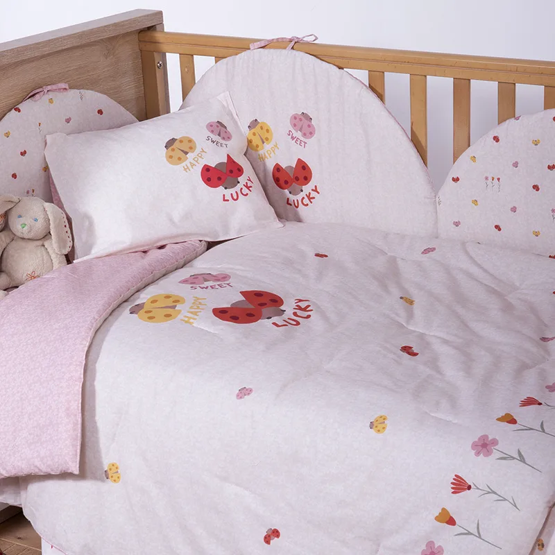 Κουβερλί Κούνιας 110X140 Nef Nef Lady Bug Ecru (110x140)