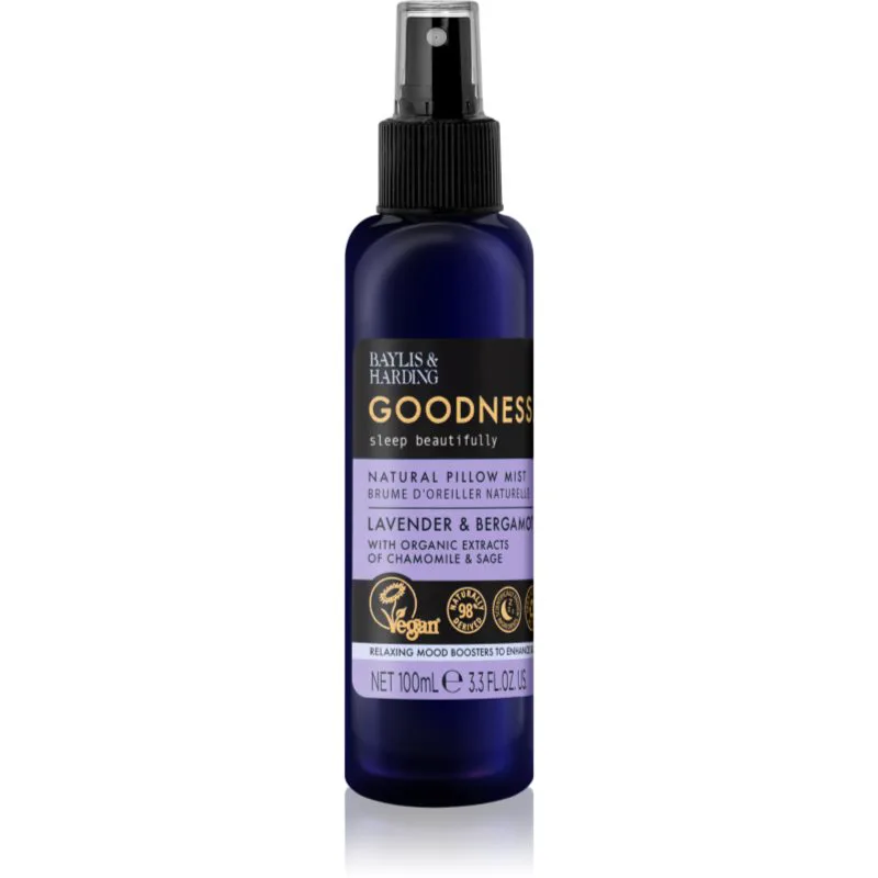 Baylis & Harding Goodness Sleep Beautifully pillow mist για ήρεμο ύπνο Lavender & Bergamot 100 ml