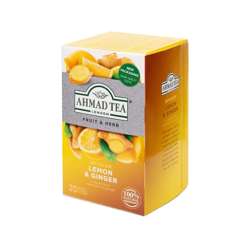 Ahmad Tea LEMON & GINGER (Fruit & Herb) - 20 φακελάκια