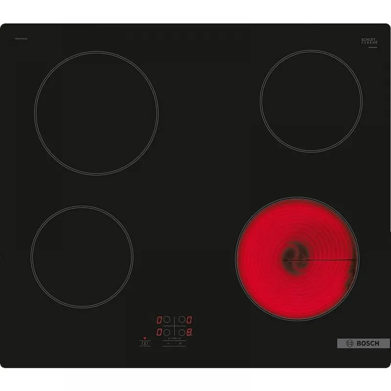 Bosch PKE61RAA2E Κεραμική Εστία Αυτόνομη 60cm Μαύρο PKE61RAA2E