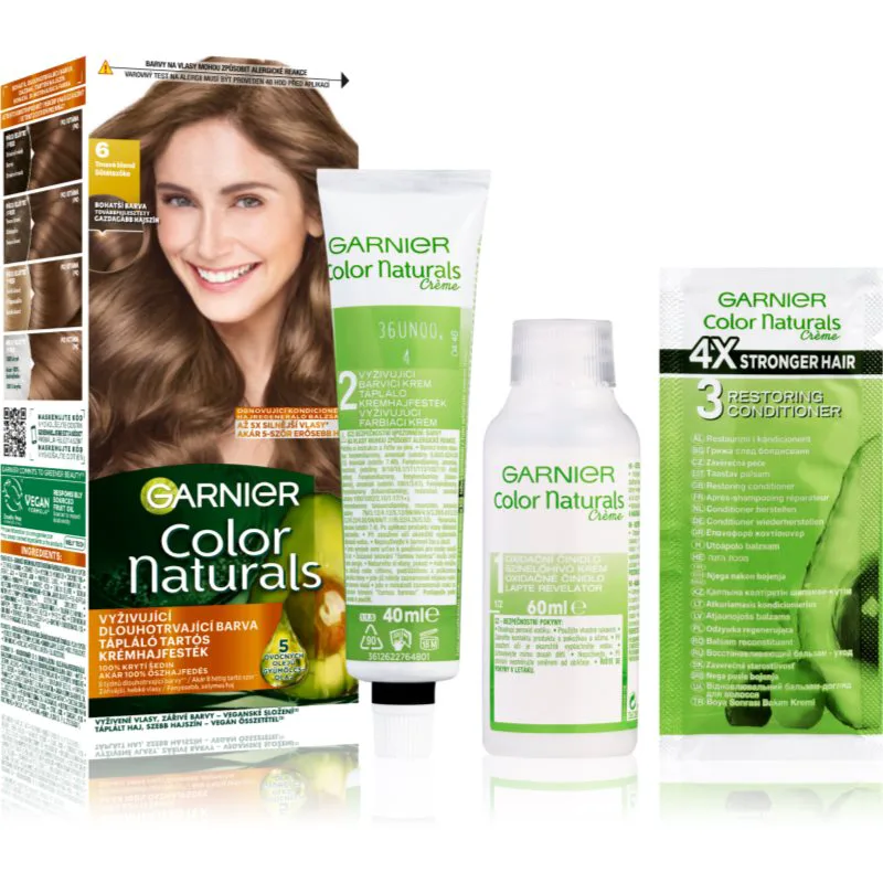 Garnier Color Naturals Creme βαφή μαλλιών απόχρωση 6 Natural Dark Blonde 1 τμχ