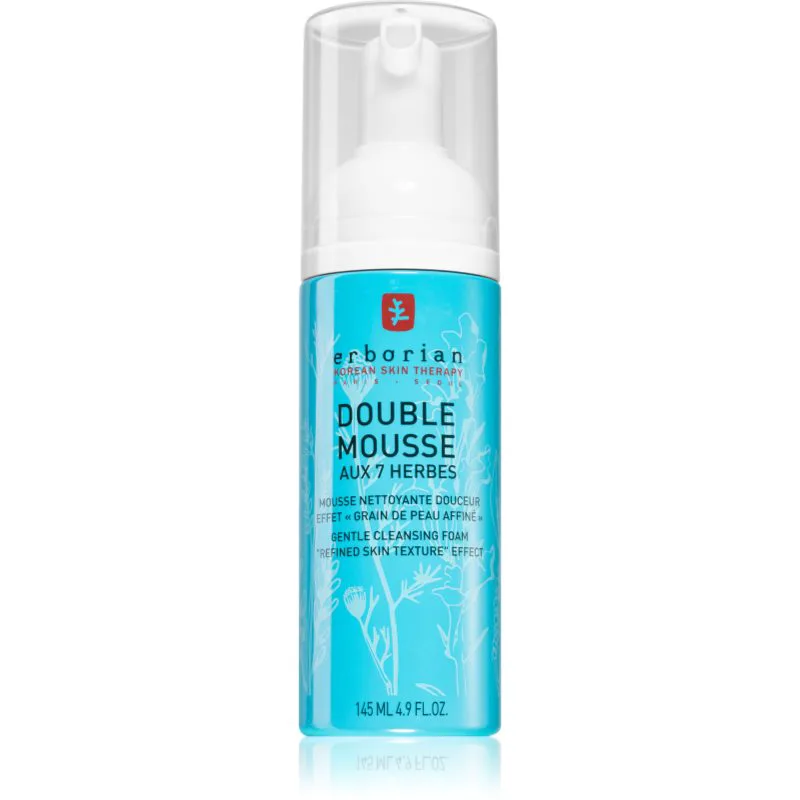 Erborian 7 Herbs Double Mousse απαλός καθαριστικός αφρός 145 μλ