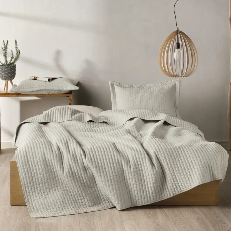 Κουβερλί King Size (Σετ 260x240) Kentia Loft Mason 15 Grey Μπεζ
