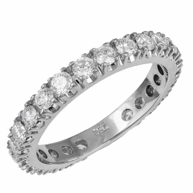 Λευκόχρυσο ολόβερο δαχτυλίδι Κ18 diamonds 047042 047042 Χρυσός 18 Καράτια