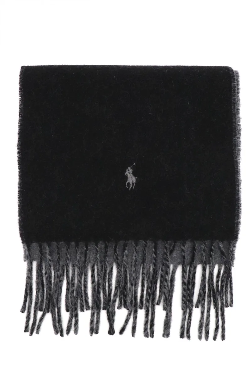 RALPH LAUREN ΚΑΣΚΩΛ LOGO ΜΑΥΡΟ-ΓΚΡΙ