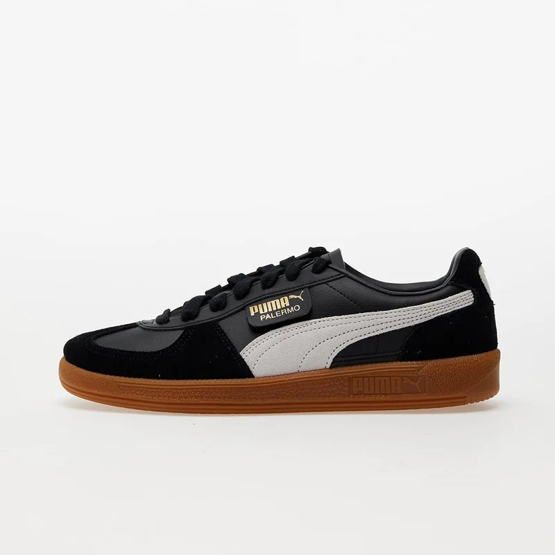 Sneakers Puma Palermo Leather Puma Black-Feather Gray-Gum EUR 44.5