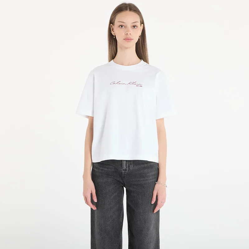 T-shirt Calvin Klein Jeans Ss Graphic Boxy Tee White S