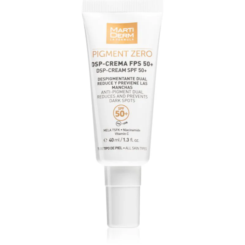 MartiDerm Pigment Zero DSP-Cream κρέμα ημέρας κατά των χρωστικών κηλίδων SPF 50+ 40 ml