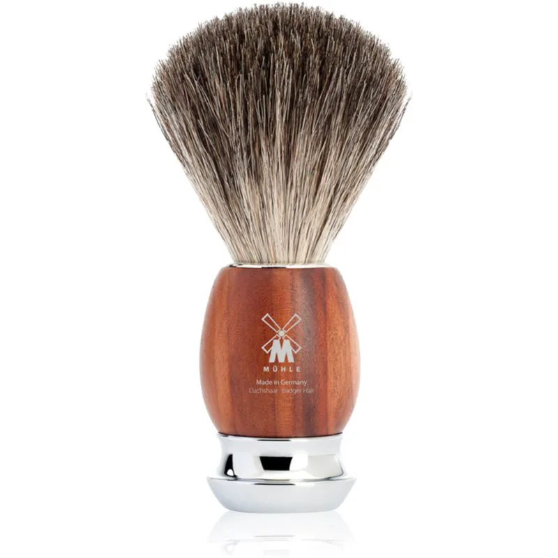 Mühle VIVO Plum Treewood βούρτσα ξυρίσματος από τρίχα ασβού 1 τμχ
