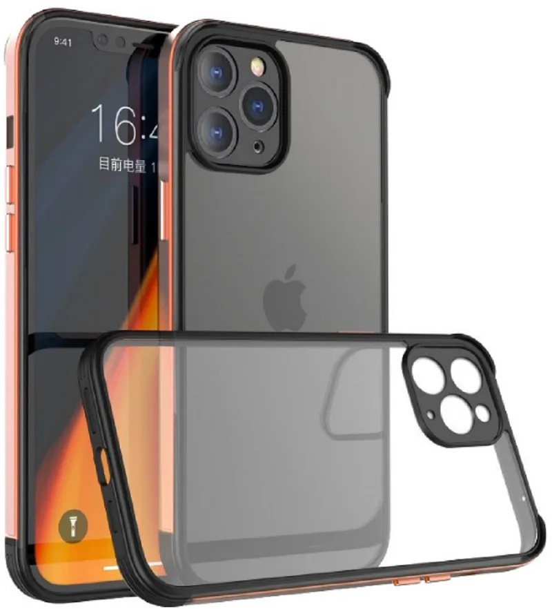 Bodycell Aluminium Bumper - Διάφανη Σκληρή Θήκη με Bumper Αλουμινίου - Apple iPhone 11 Pro - Χρυσό (5206015056444)