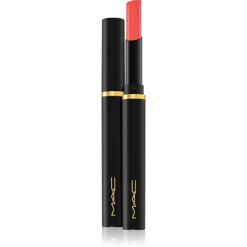 MAC Cosmetics Powder Kiss Velvet Blur Slim Stick ματ ενυδατικό κραγιόν απόχρωση Sweet Cinnamon 2 γρ