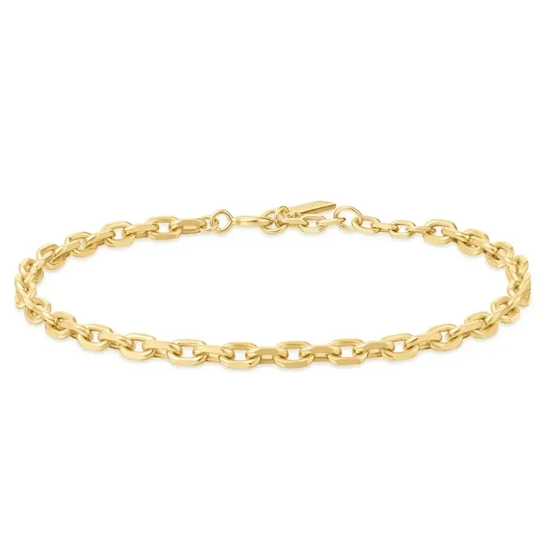 Επίχρυσο βραχιόλι Ania Haie 925 Medium Chain B062-03G B062-03G Ασήμι