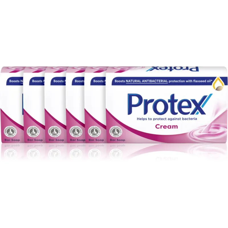 Protex Cream Μπάρα σαπουνιού 6x90 γρ