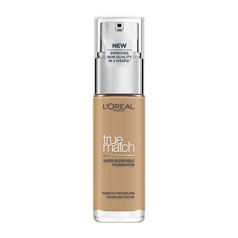 L'Oreal Paris True Match Foundation 30ml Υγρό Make up που Καλύπτει τις Ατέλειες, Περιποιείται & Φροντίζει την Επιδερμίδα - 6N Honey