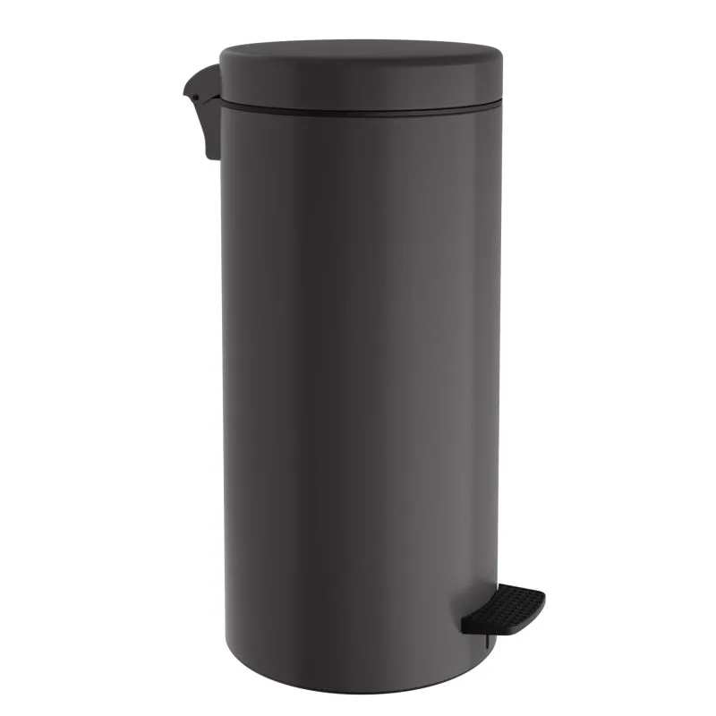 Χαρτοδοχείο 20 Lit, Soft Close - Matt Anthracite, Pam & Co, Ø25 x H55 (cm), 20310-113