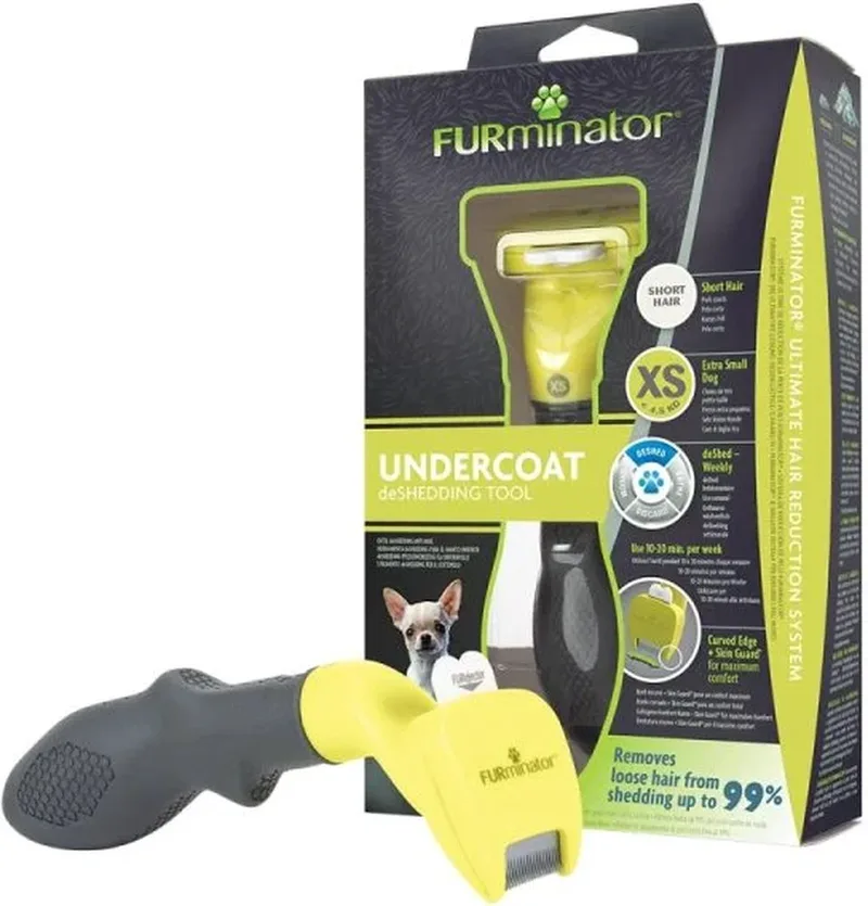 ΒΟΥΡΤΣΑ FURMINATOR TOY ΜΑΥΡΟ ΚΙΤΡΙΝΟ ΚΟΝΤΟΤΡΙΧΑ
