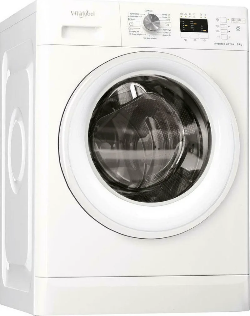 Whirlpool FFL 6238W EE Πλυντήριο Ρούχων 6kg, 1200 Στροφές, D, Λευκό FFL 6238W EE