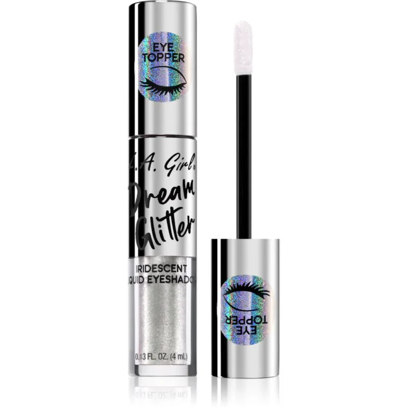 L.A. Girl Cosmetics Dream Glitter Υγρή γκλίτερ σκιά ματιών απόχρωση Iridescent Dream 4 ml
