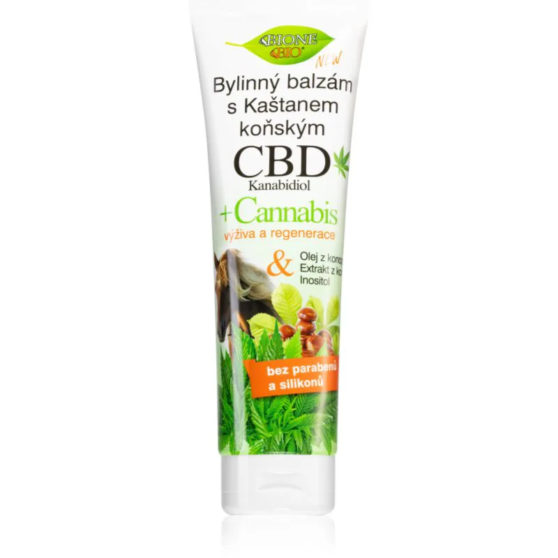 Bione Cosmetics Cannabis CBD χαλαρωτικό βάλσαμο για μασάζ με CBD 300 μλ