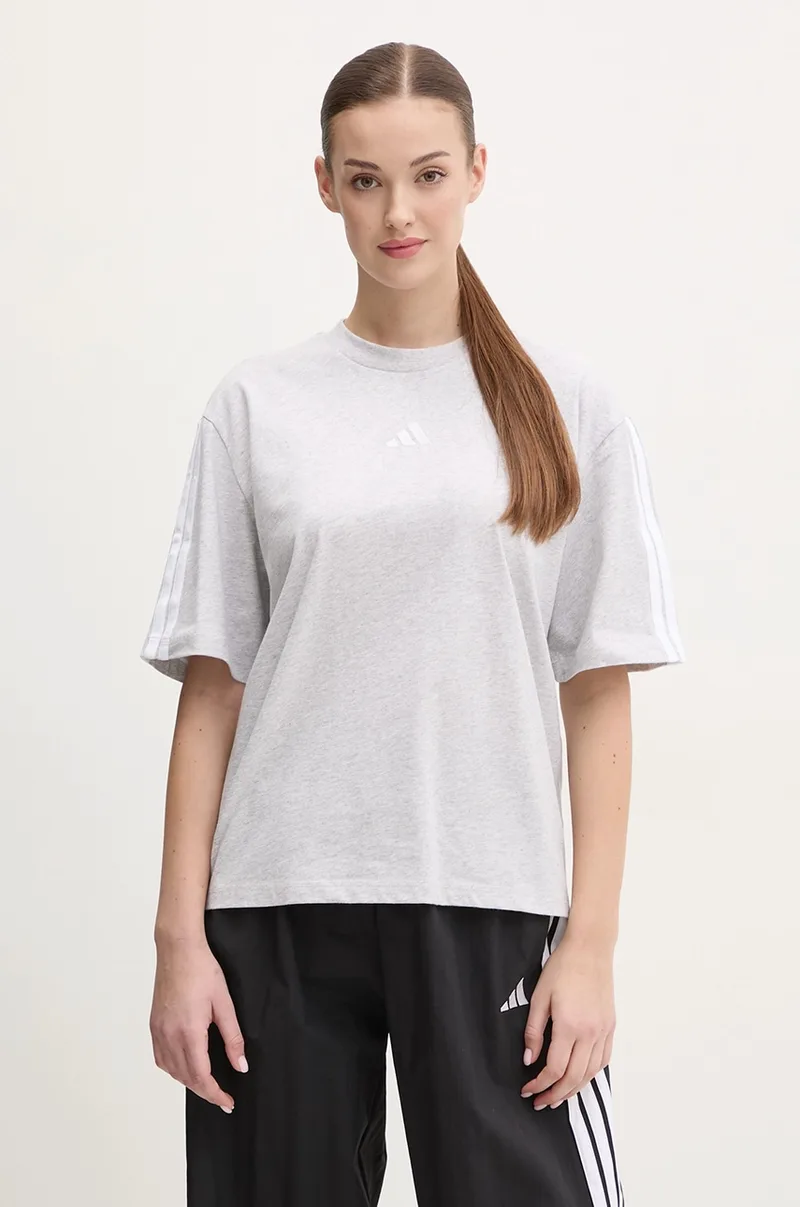 Βαμβακερό μπλουζάκι adidas Essentials
