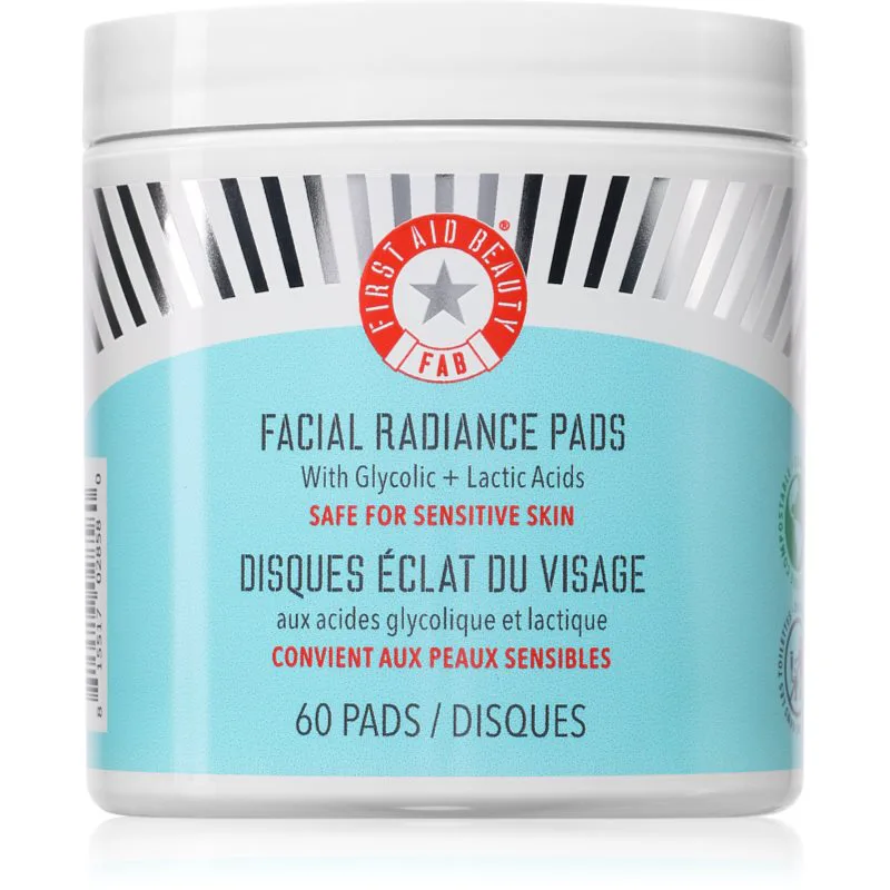 First Aid Beauty Facial Radiance Pads απολεπιστικά επιθέματα για λαμπρότητα και λείανση επιδερμίδας 60 τμχ