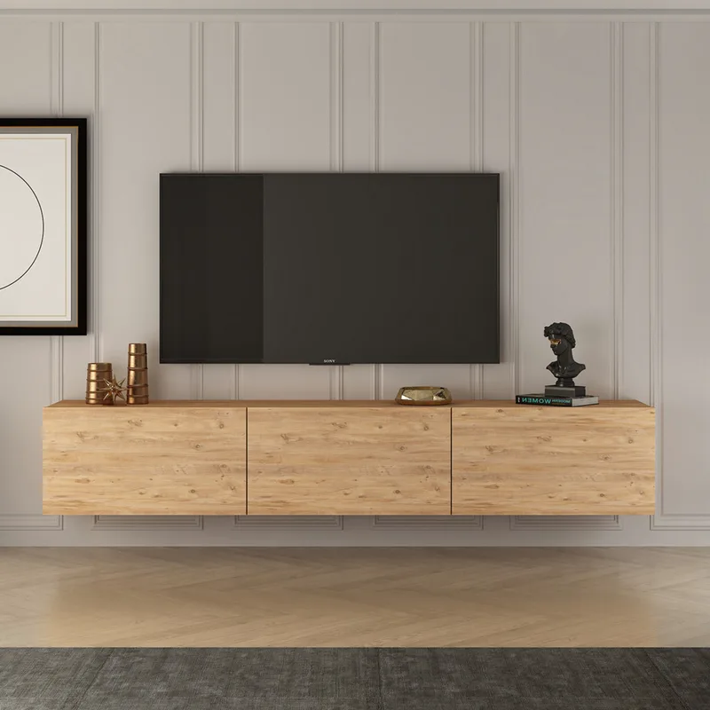 Έπιπλο Τηλεόρασης West - Atlantic Pine 362Ant1154 (150x30x32 cm)