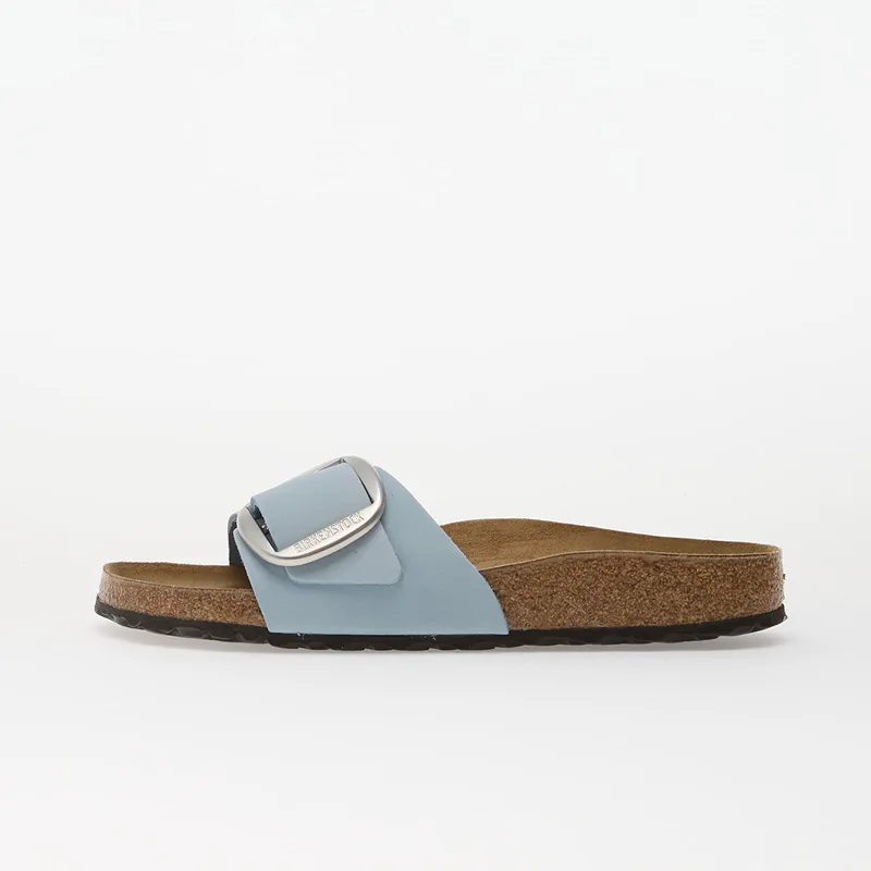 Sneakers Birkenstock Madrid Big Buckle Nubuck Leather Women Baby Blue EUR 39