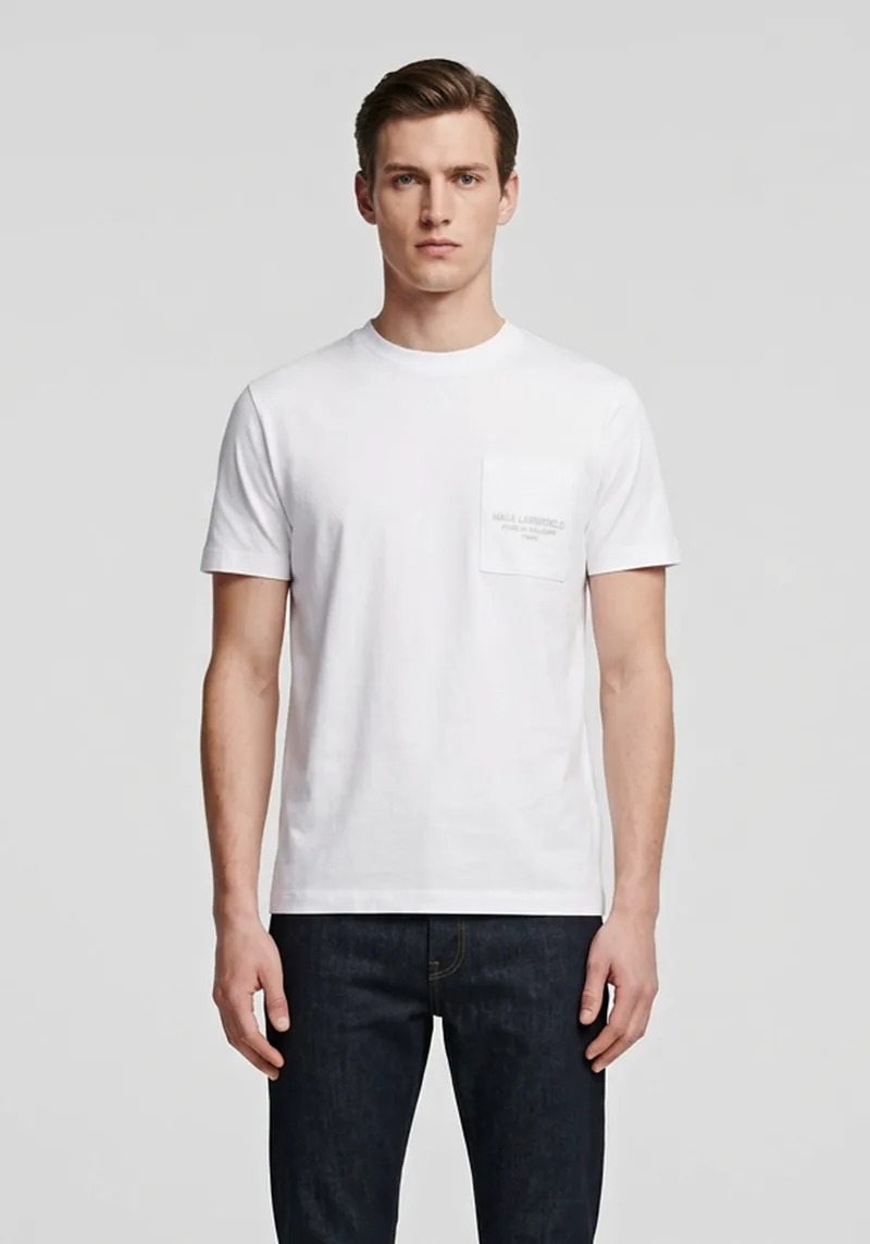 Karl Lagerfeld T Shirt της σειράς Crewneck - 755062 552241 10 White
