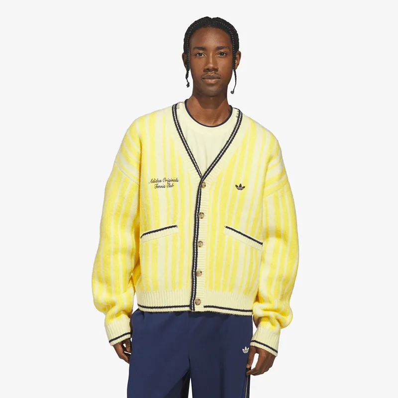 Πουλόβερ adidas Cheviot Knit Cardigan UNISEX Almost Yellow XL