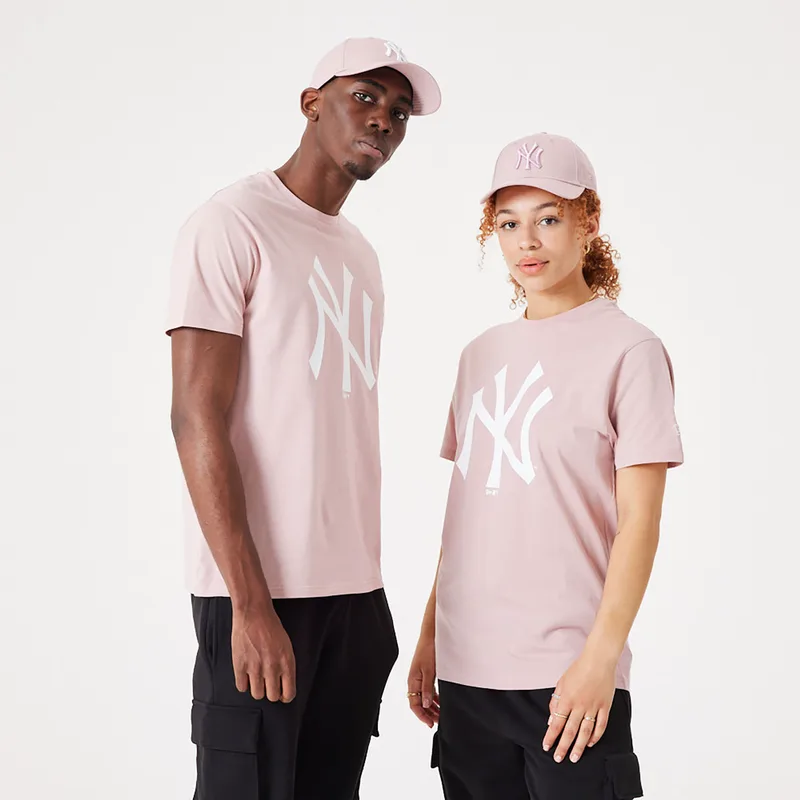 NEW ERA NEW YORK YANKEES MLB LEAGUE ESSENTIAL T-SHIRT ΡΟΖ