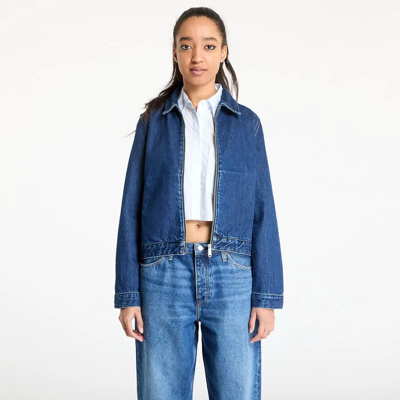 Μπουφάν Calvin Klein Jeans Zip Denim Jacket Denim XS